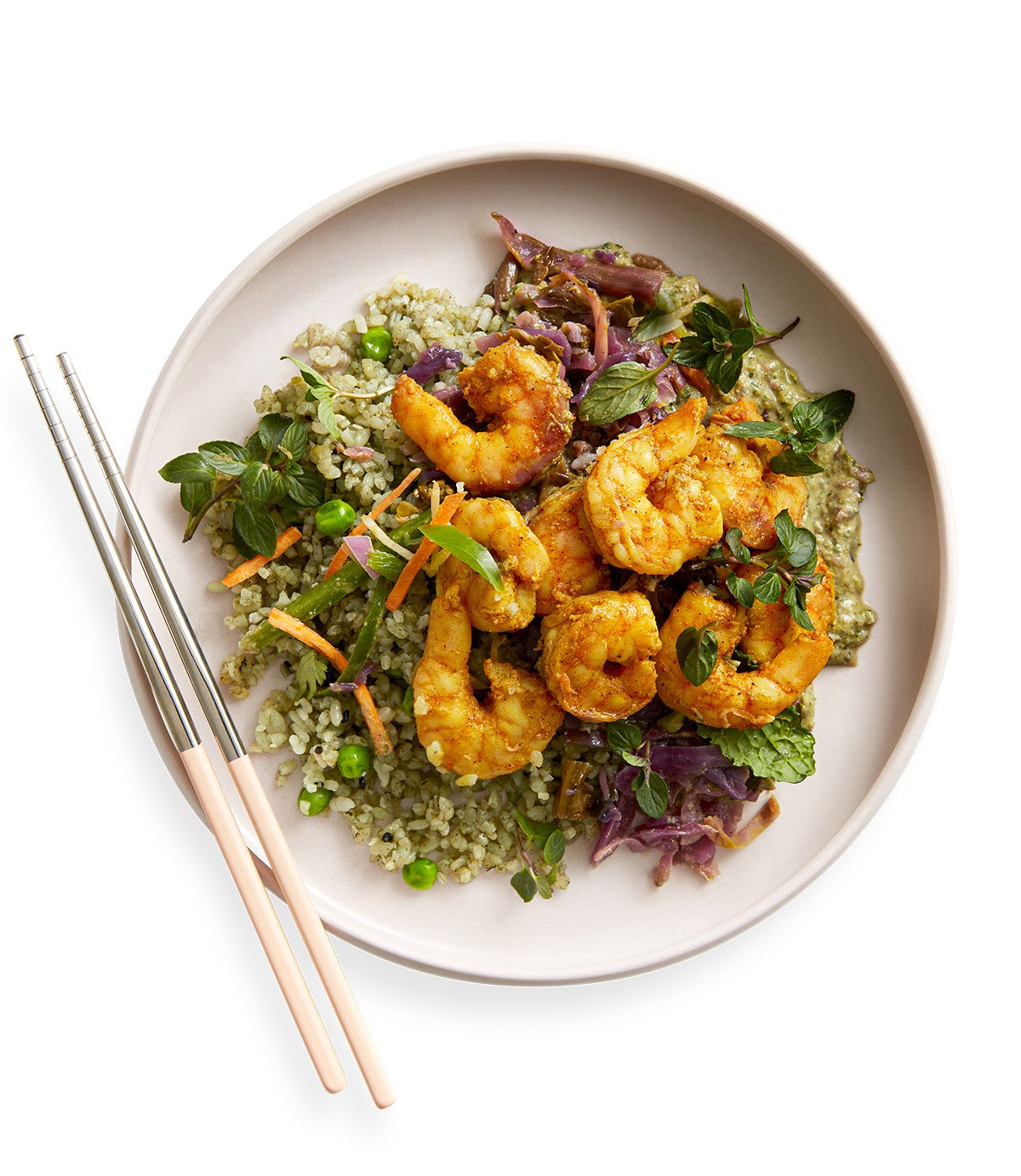 Green Coconut Curry Prawns