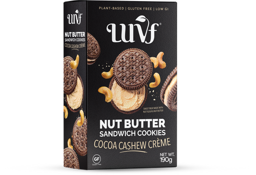 Nut Butter Sandwich Cookies, Cocoa Cashew Crème