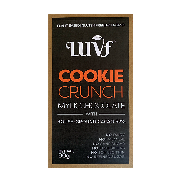 LUVF, Cookie Crunch Mylk Chocolate