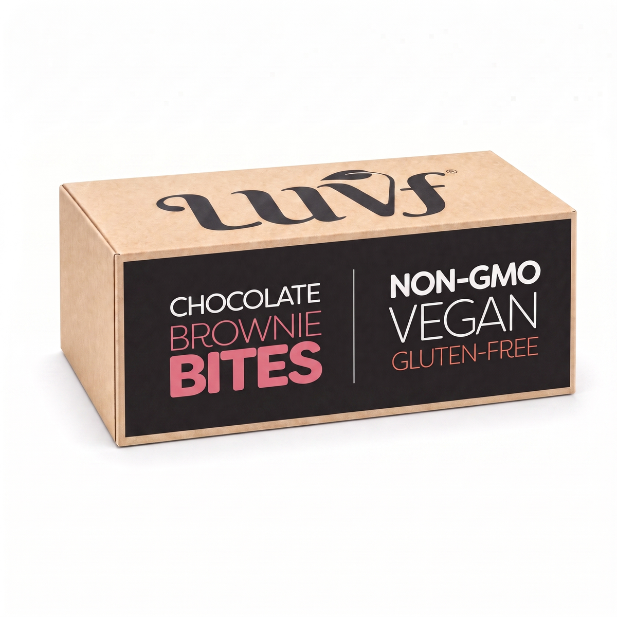 LUVF, Chocolate Brownie Bites box