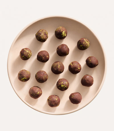 Vegan Mint Chocolate Chip Cookie Dough Protein Truffles