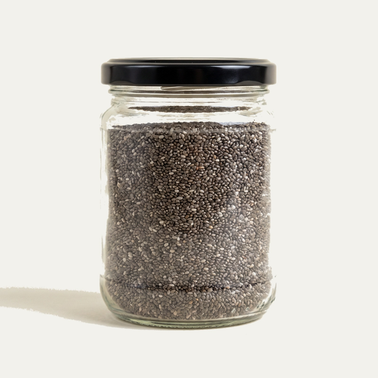 Raw Chia Seeds jar