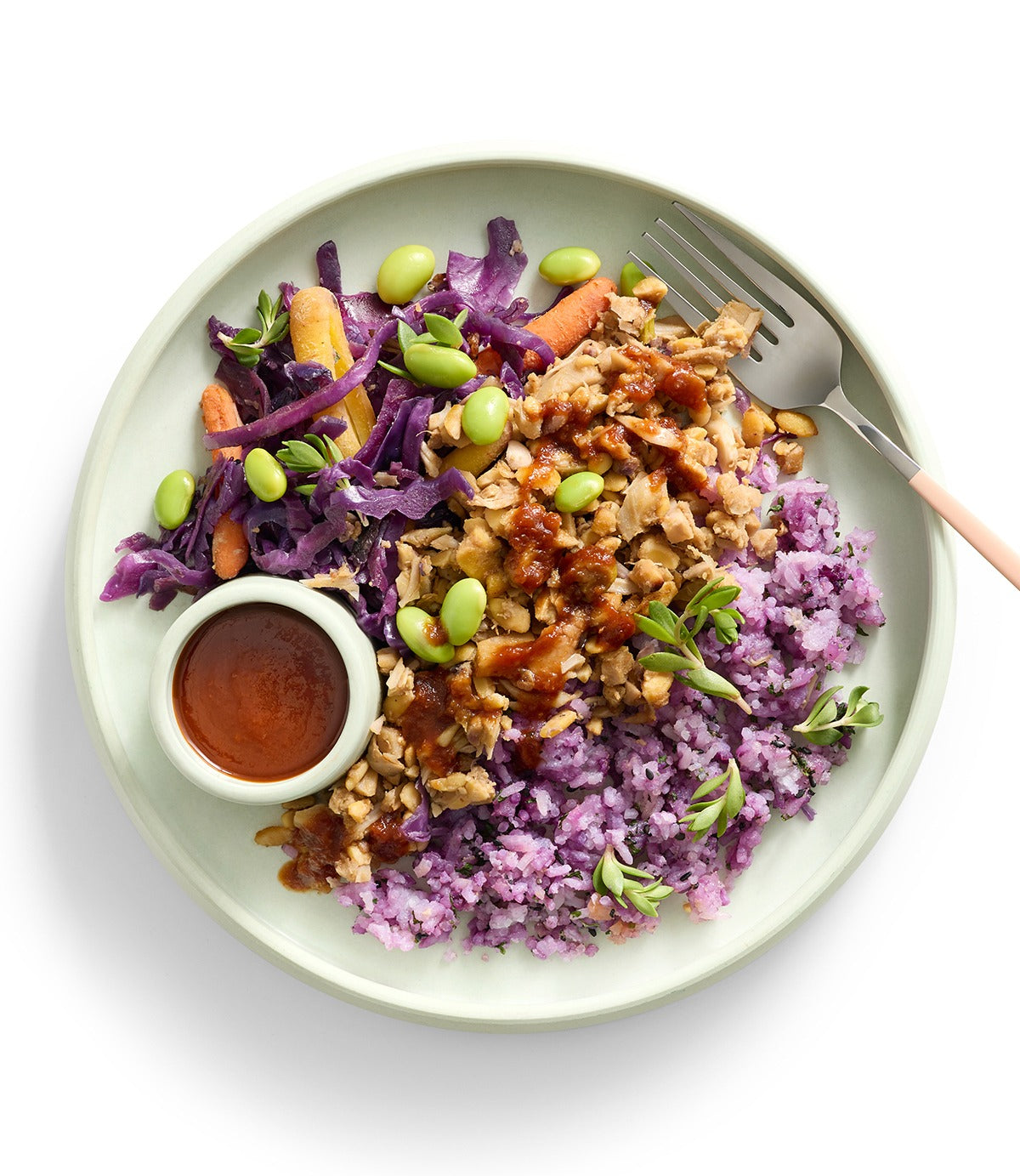 Kalua Pulled Beef + Purple Taro Rice