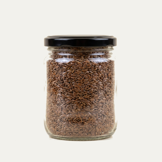Raw Flax Seeds jar