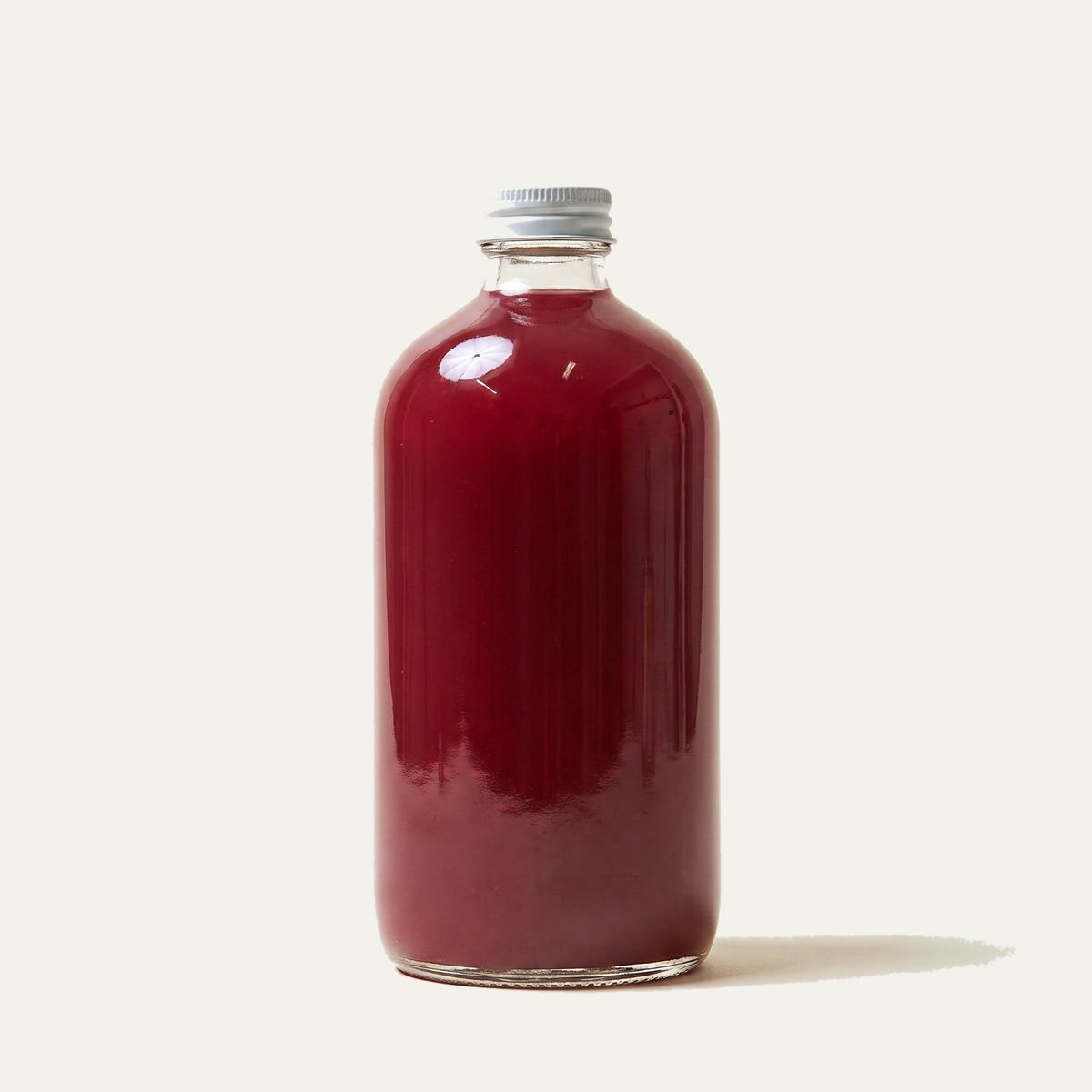 Pomegranate cold-pressed juice bottle
