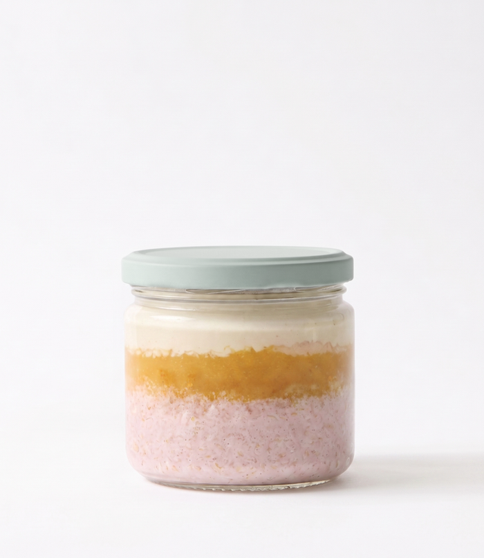 Maple Peach Overnight Oats