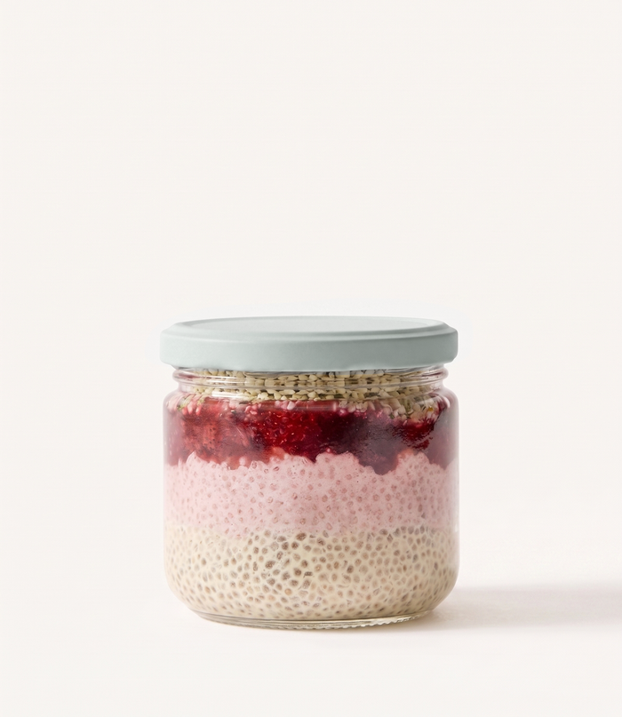 Strawberry Blueberry Reishi Chia Parfait