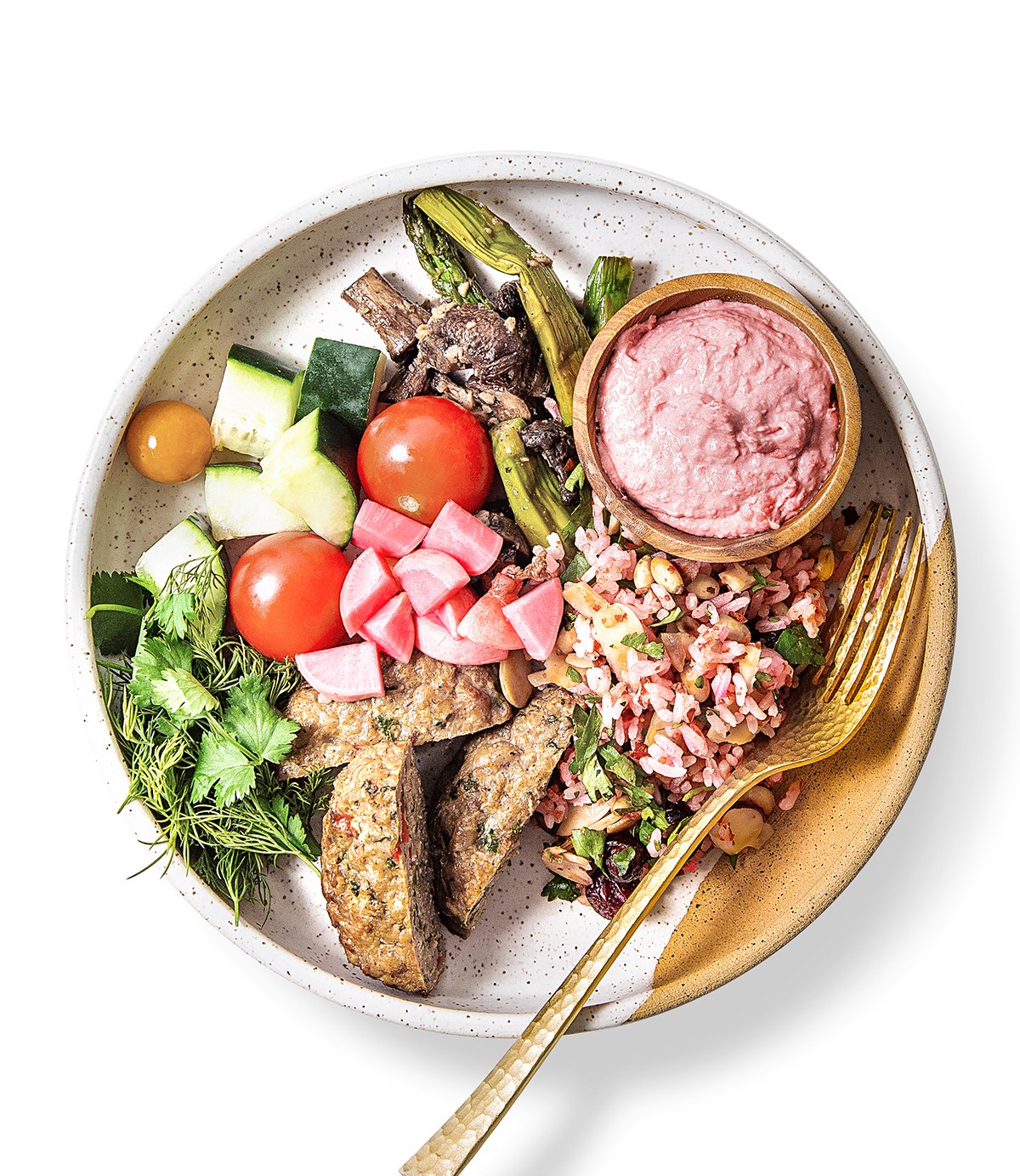 Chicken Kofta Meatballs + Cranberry Lime Basmati Rice