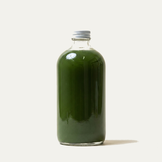 Energized cold-pressed juice bottle