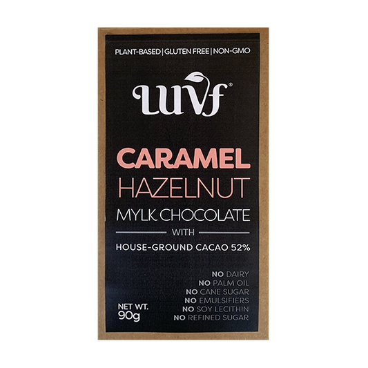 LUVF, Caramel Hazelnut Crunch Mylk Chocolate