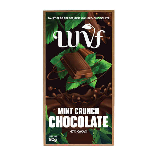 LUVF, MINT CRUNCH CHOCOLATE