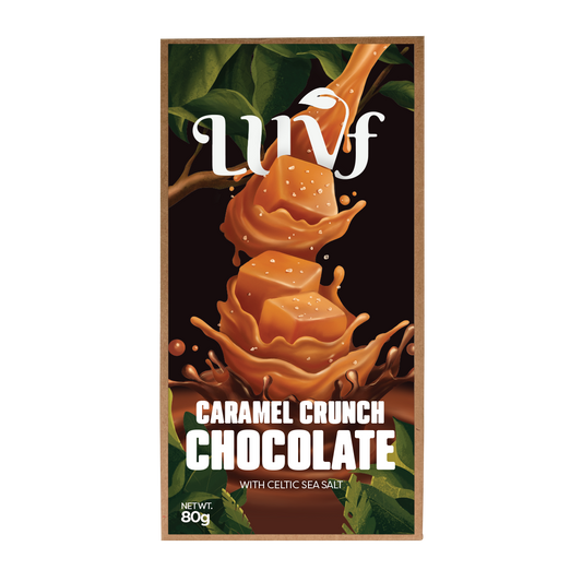 LUVF, Caramel Crunch Chocolate With Celtic Sea Salt
