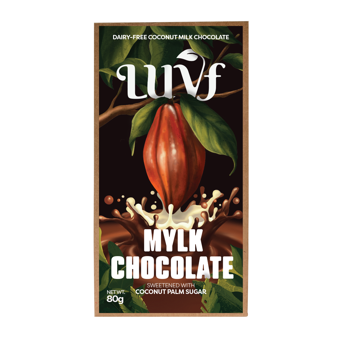 LUVF Smooth Mylk Chocolate (made with coconut milk)