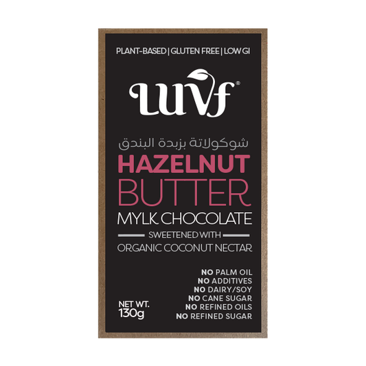 LUVF, Hazelnut Butter Filled Chocolate (130g)