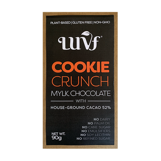 LUVF, Cookie Crunch Mylk Chocolate