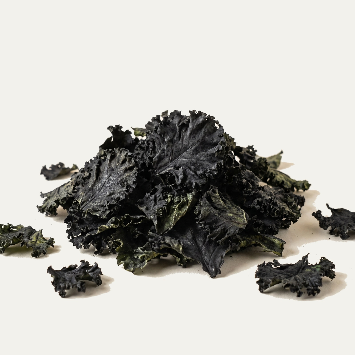 Kale Chips with Activated Charcoal