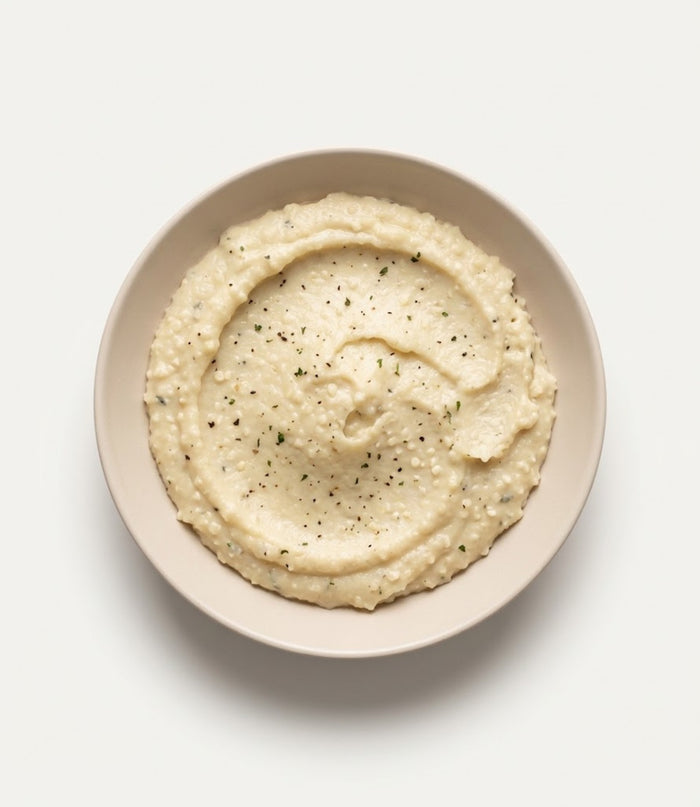 Savory Garlic & Herb Cauliflower Grits