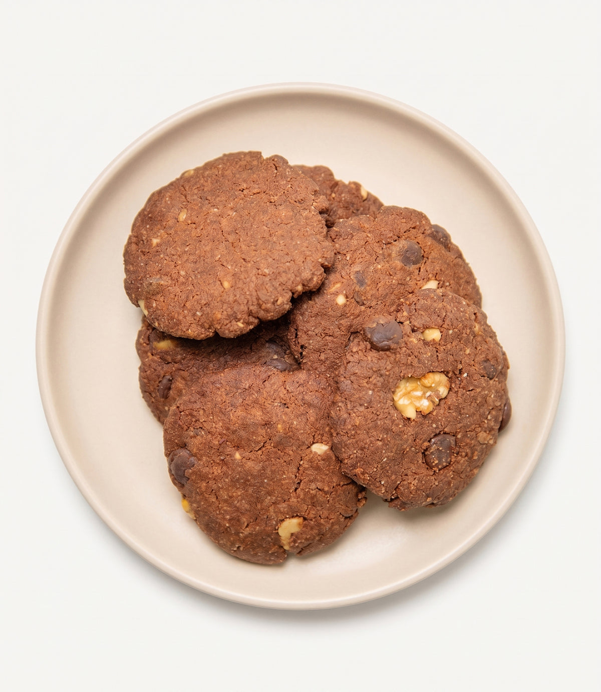 Omega-3 Double Chocolate Chip Flaxseed Cookies