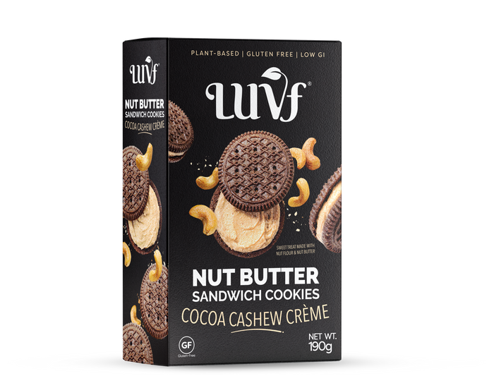 Nut Butter Sandwich Cookies, Cocoa Cashew Crème