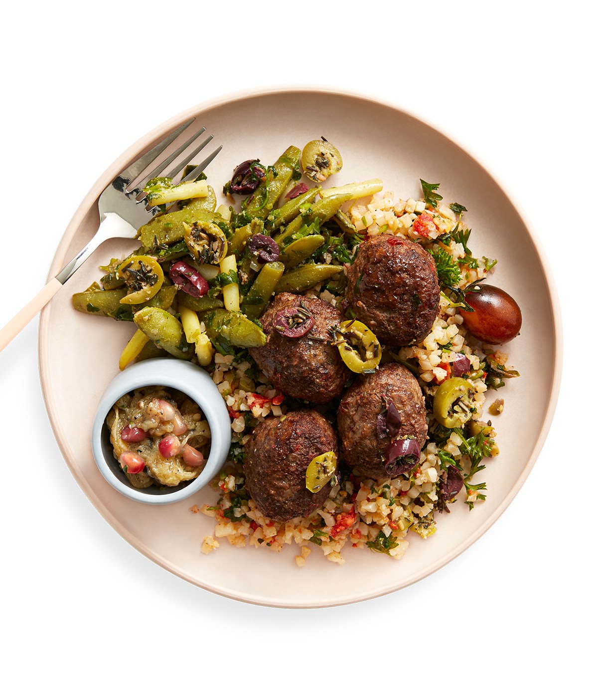 Pomegranate Glazed Lamb & Beef Kofta Mezze