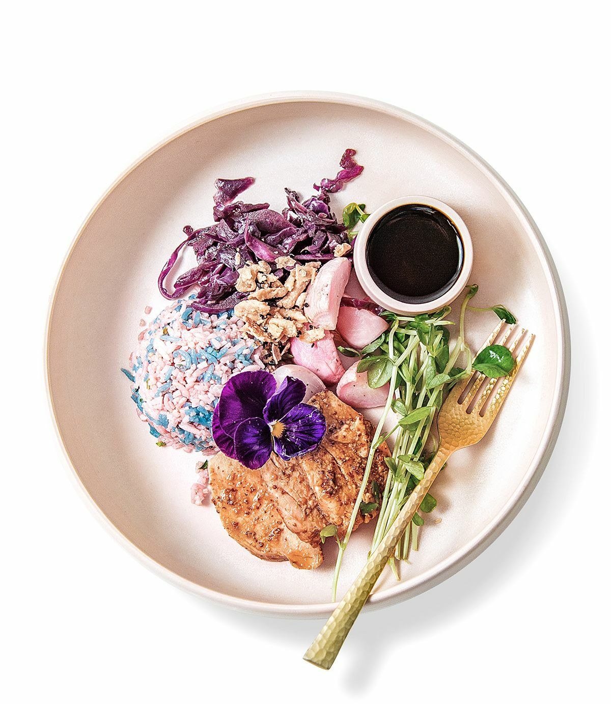 Unicorn Rice Bowl + Kung Pao Chicken